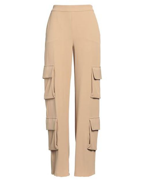 Annarita N Woman Pants Beige Size 4 Polyester, Elastane