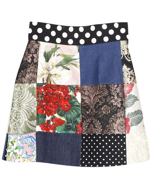 Jacquard Patchwork Mini Skirt, Size Int, Xs (Authentic Pre-  Loved)