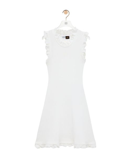 Tank dress in stretch cotton