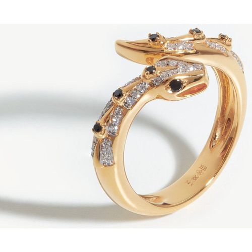 Harris Reed Solid Gold Serpent Ring | Solid Gold/Diamond