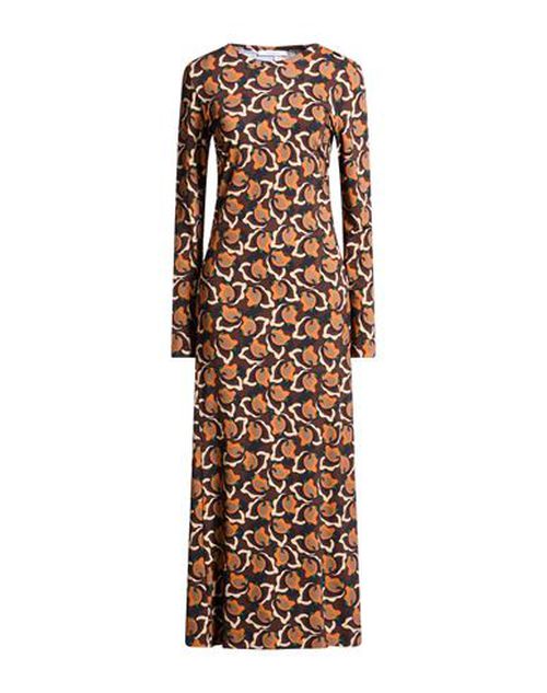 Malìparmi Woman Maxi dress Brown Size 6 Viscose, Elastane