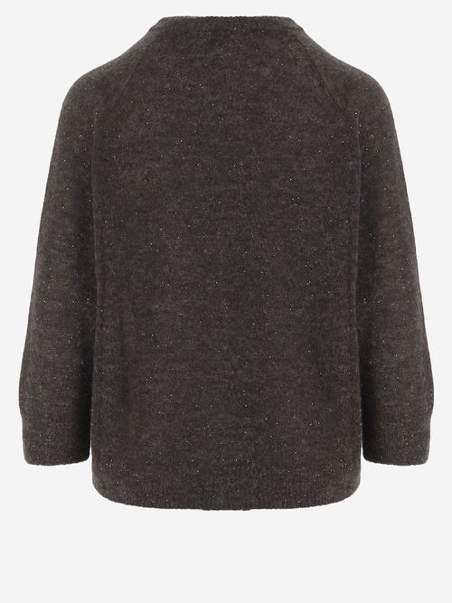 Alpaca and Wool Blend Sweater — Brown