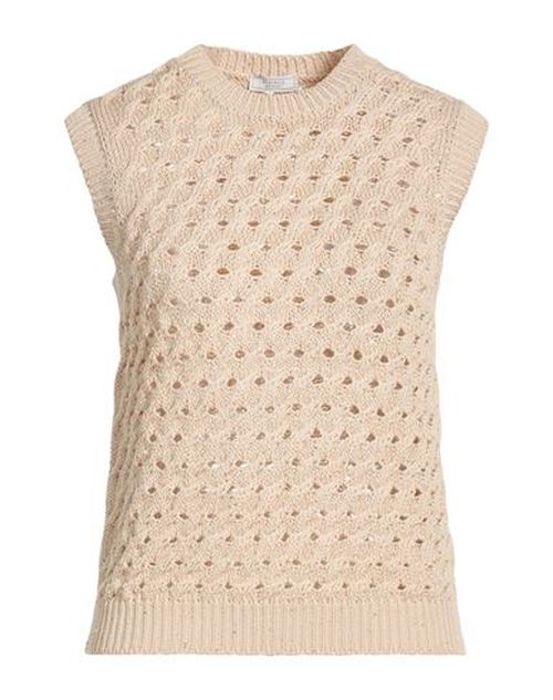 Woman Sweater Beige Size 4 Cotton, Elastane