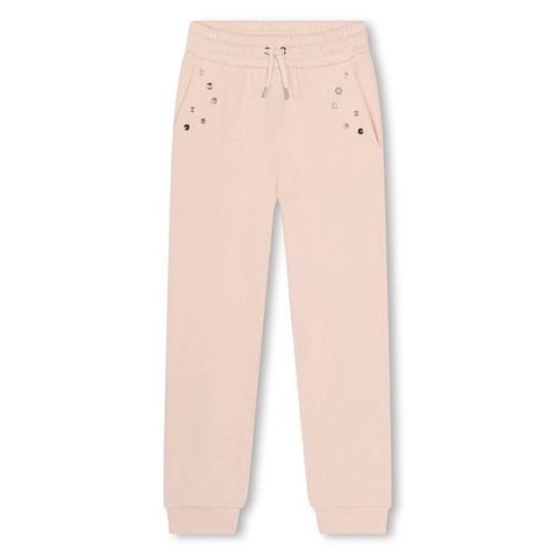 Girls Eyelet-Detail Cotton Sweatpants
