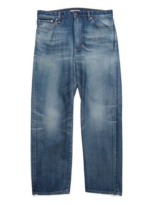 Faded-effect jeans - Blue