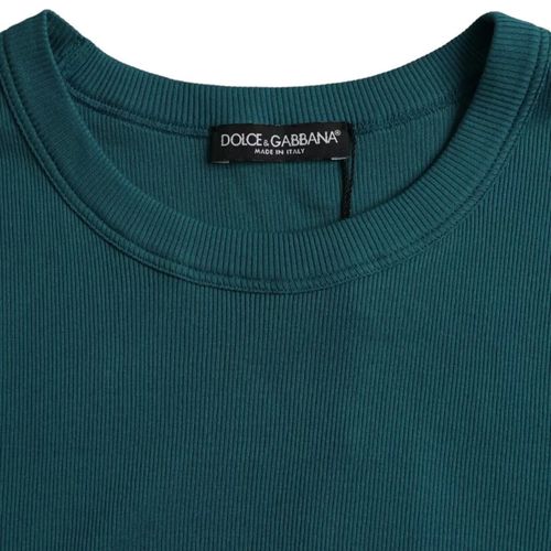 Cotton Round Neck T-Shirt — Blue