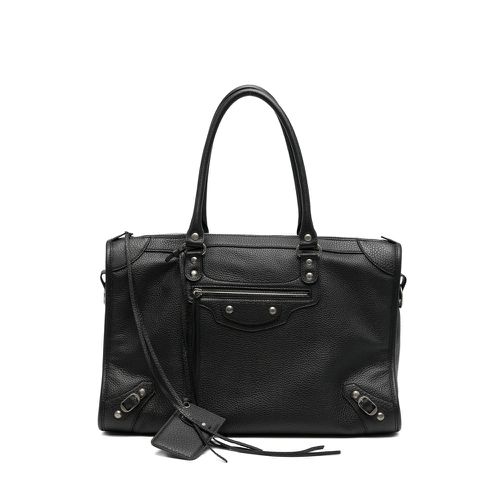 Neo Classic Grained Leather Tote Bag