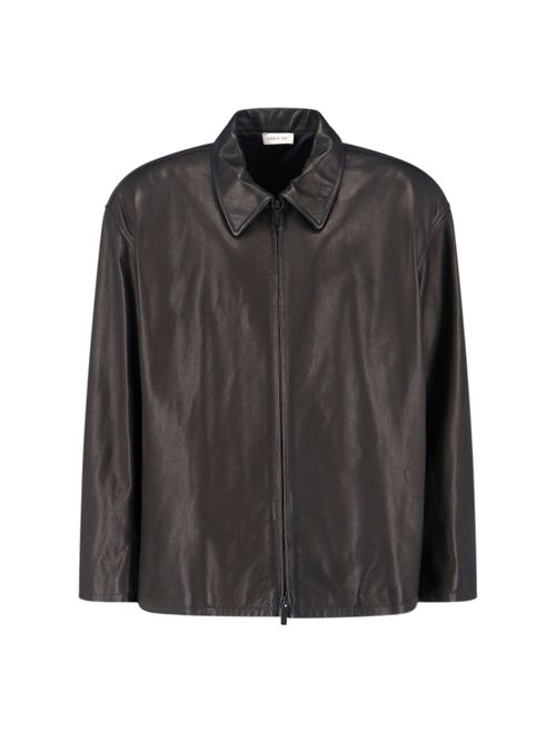 Calf Leather Puffer Jacket