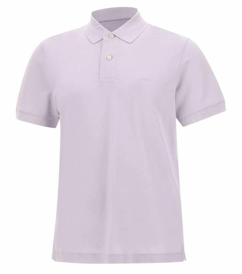 Purple Solid Shirt Collar Polo