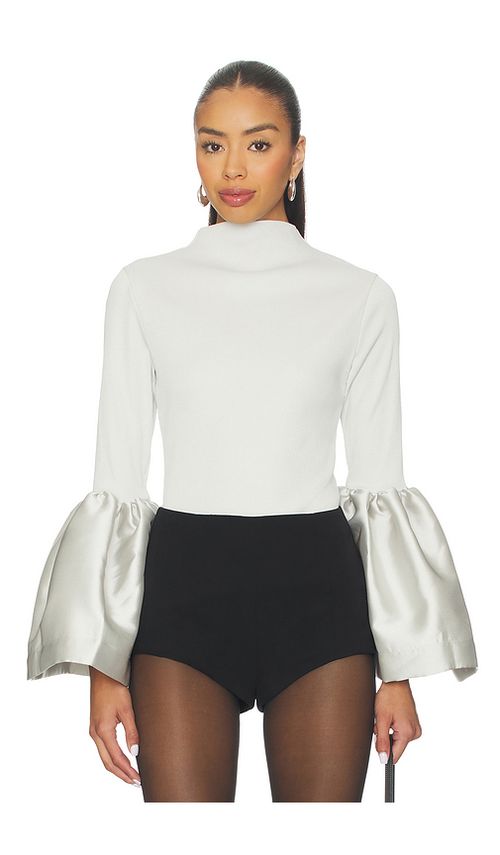 Marques ' Almeida Puff Sleeve Top in Silver. XS also in M