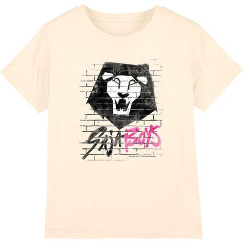 K-Pop Demon Hunters Kids Unisex Childrens/Kids Saja Boys Graffiti T-Shirt Natural - 7-8Y