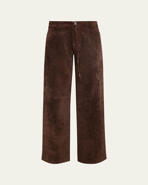 Cool Suede Low-Rise Jeans