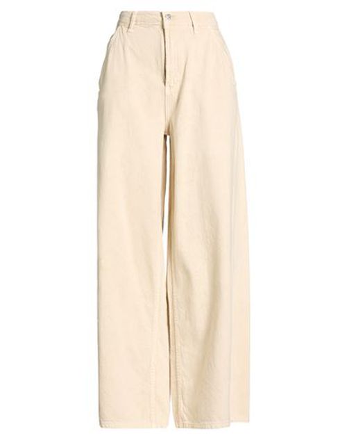 Woman Pants Beige Size L Cotton