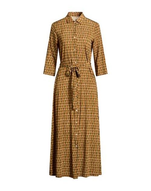 Woman Midi dress Military green Size 10 Polyamide, Elastane