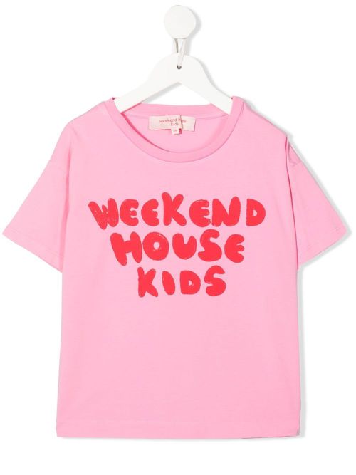 Logo crew-neck T-shirt - Pink