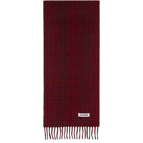 Red & Black Check Scarf