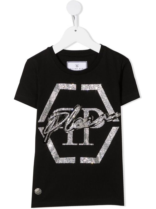 Hexagon short sleeved T-shirt - Black