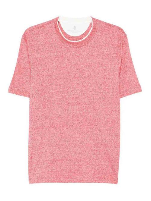 T-Shirt With Faux-Layering