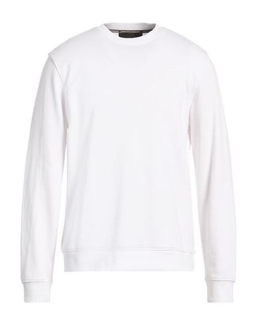Man Sweatshirt White Size L Cotton, Polyester