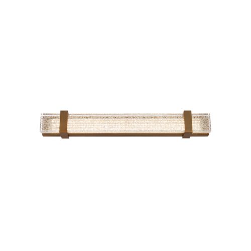 Verandah 1-Light LED Bathroom Vanity Light in Aged Bra
