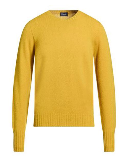 Man Sweater Mustard Size 44 Lambswool
