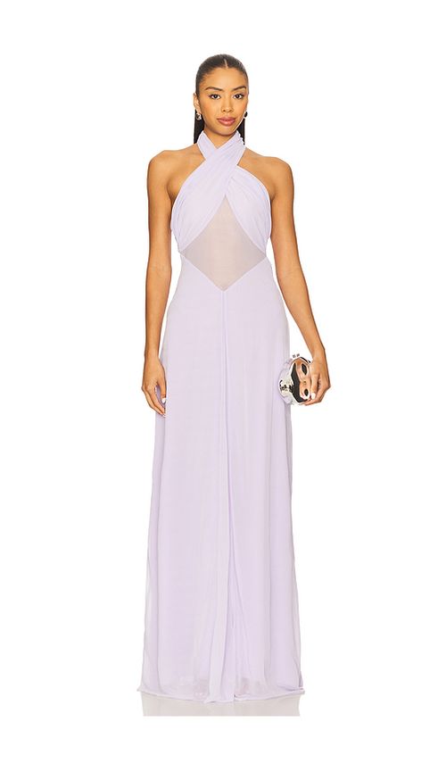 MISHA The Pippa Braid Dress in Purple. - S also in XXS, XS