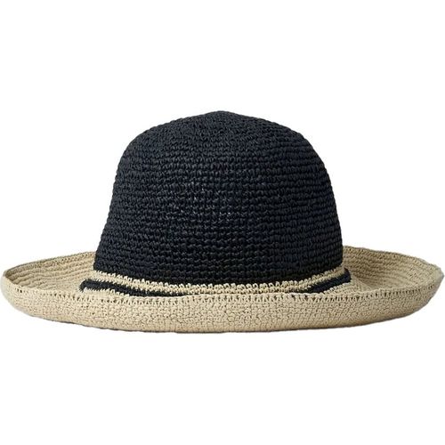 Toteme paper straw hat Black/Ecru