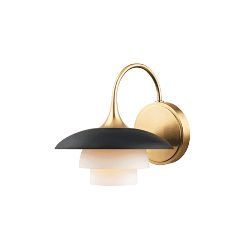 Barron 8" Wall Sconce in Aged Bra
