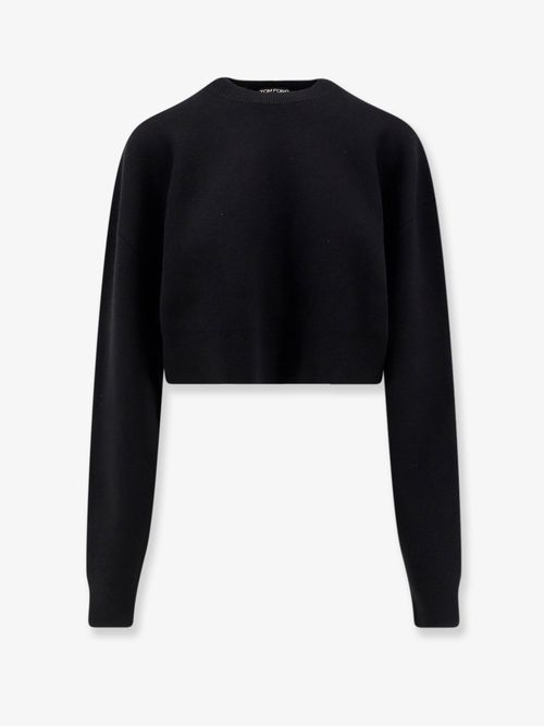 Virgin Wool & Cashmere Sweater — Black