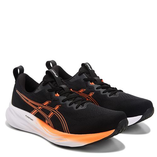 Men's Gel Pulse 15 Running Shoes (Black/White/Orange)