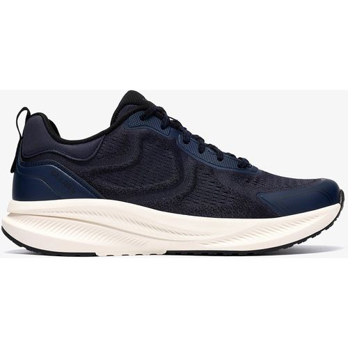 Clarks Mens Bolham Lace Navy Knit Trainers - Blue