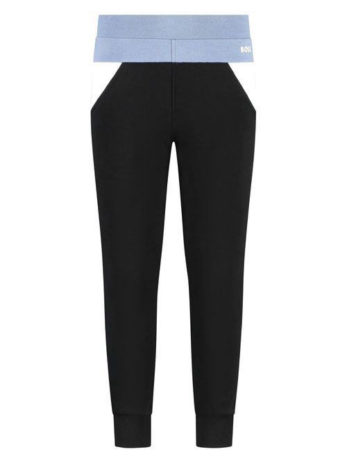 Logo-print track pants - BLACK