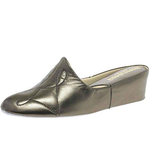 Relax Women's Dulcie Leather SlipperUS Pewter