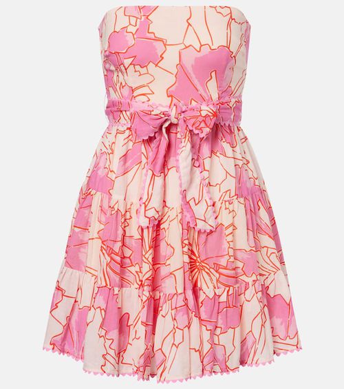 Christine printed cotton minidress