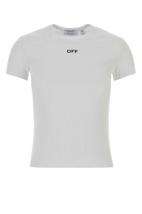 White Stretch Cotton T-shirt