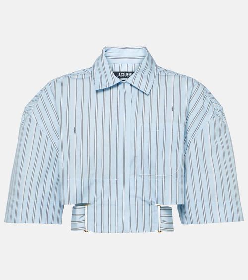 La Chemise Courte Bari striped cotton shirt
