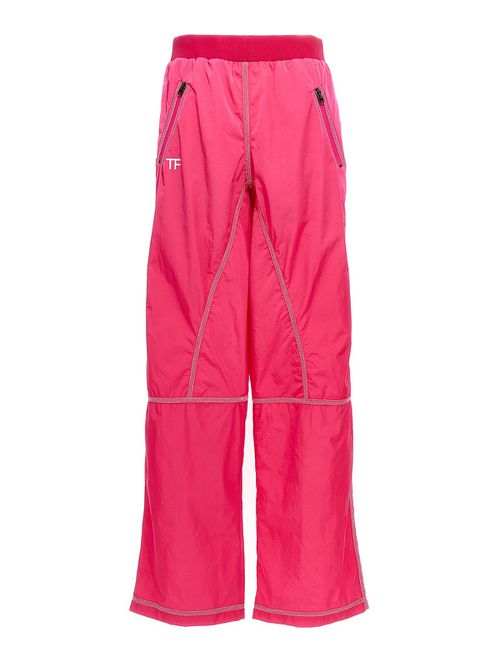 Logo nylon pants