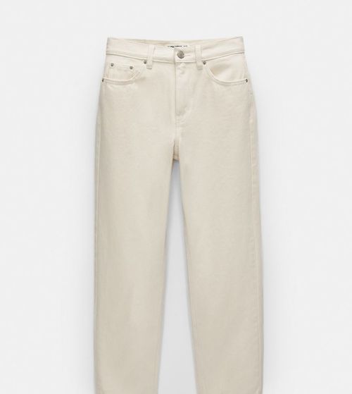 Petite basic mom jeans in sand-Neutral