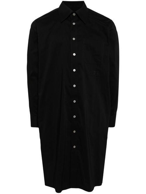 Graphic-print cotton blend shirt - Black