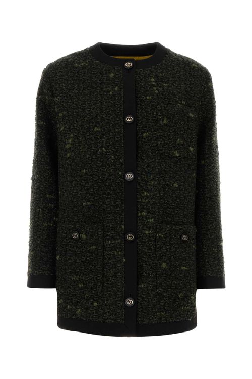 Boucle Coat — Green