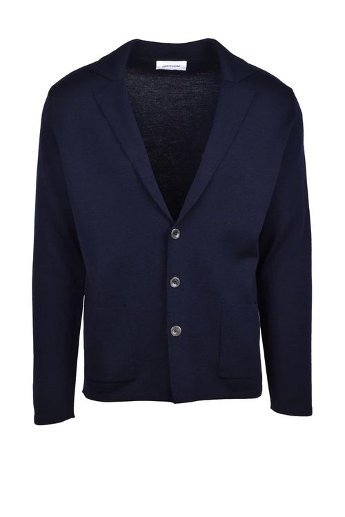Merino Knit Jacket - Blue