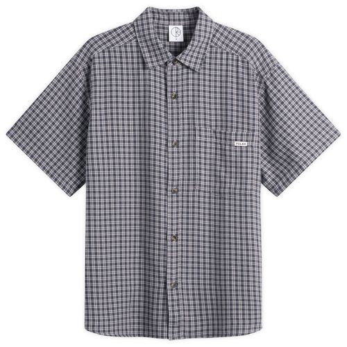 Men's Mitchell Short Sleeve Shirt Petrol/Bordeaux