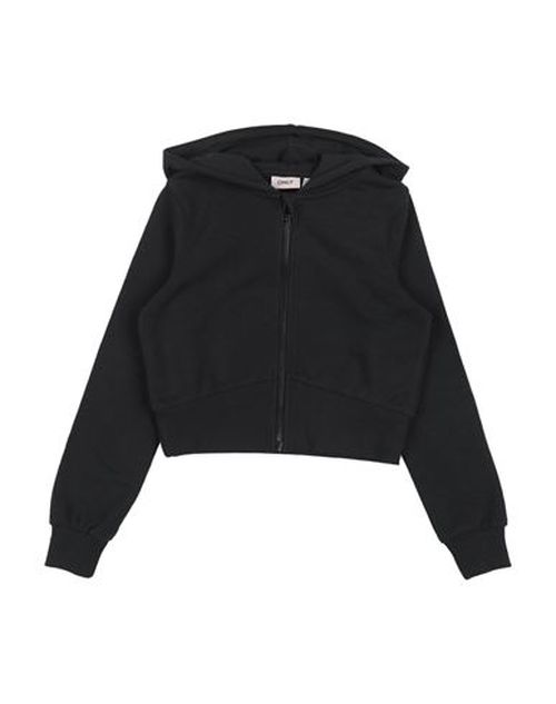 Kid Girl Sweatshirt Black Size 11 Cotton, Polyester