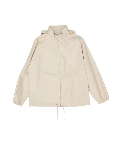 Long-sleeved leather jacket