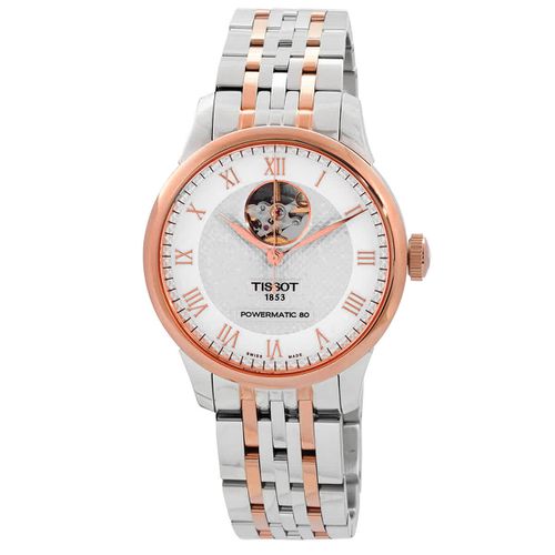 Le Locle Automatic Open Heart Silver Dial Mens Watch T006.407.22.033.02