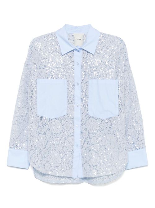 RAME laced shirt - Blue