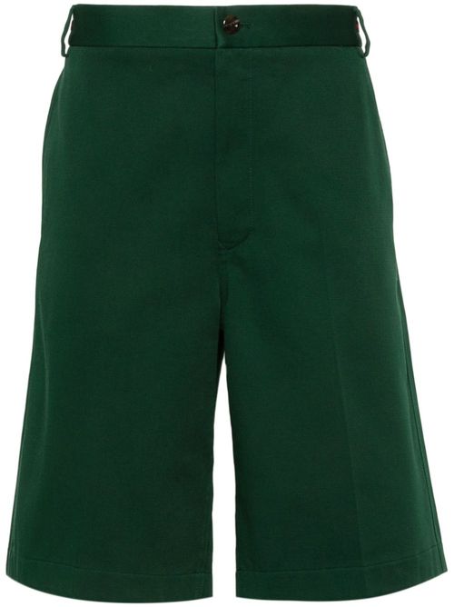 Sylvie Web-detailed bermuda shorts - Green