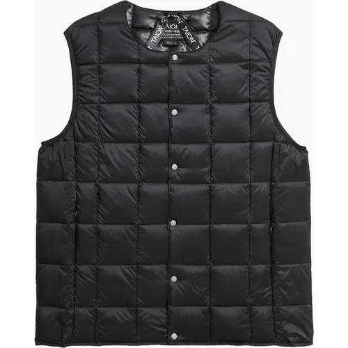Men's TAION Original Crew Neck Down Vest - Black - : 38/Regular