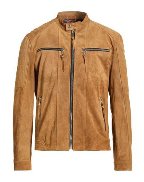 Man Jacket Camel Size M Leather