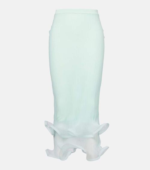 Kelso Knit semi-sheer midi skirt